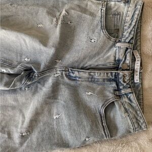 Light Blue Distressed Women's Jeans